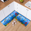 Tropical Design Decorative Rubber Back Foam Kitchen Floor Mats